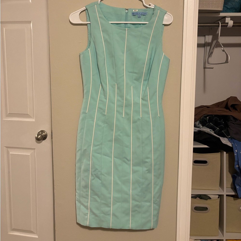 Antonio Melani Mint Sleeveless Midi Dress